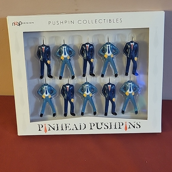 Nuopine Other - PINHEAD Pushpins Thumb Tacks Office Novelty Corkboard Pins NEW